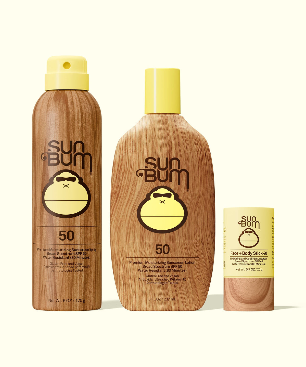 SPF 50 Spray + Lotion + Face and Body Stick 40 Bundle X2